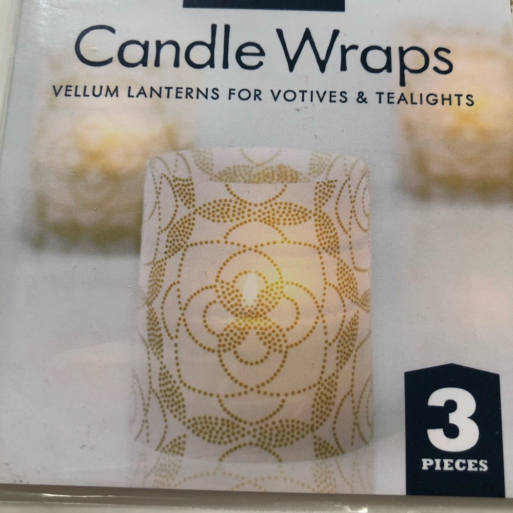 NWT Candle Wrap Votive Lantern tea lights set of 3